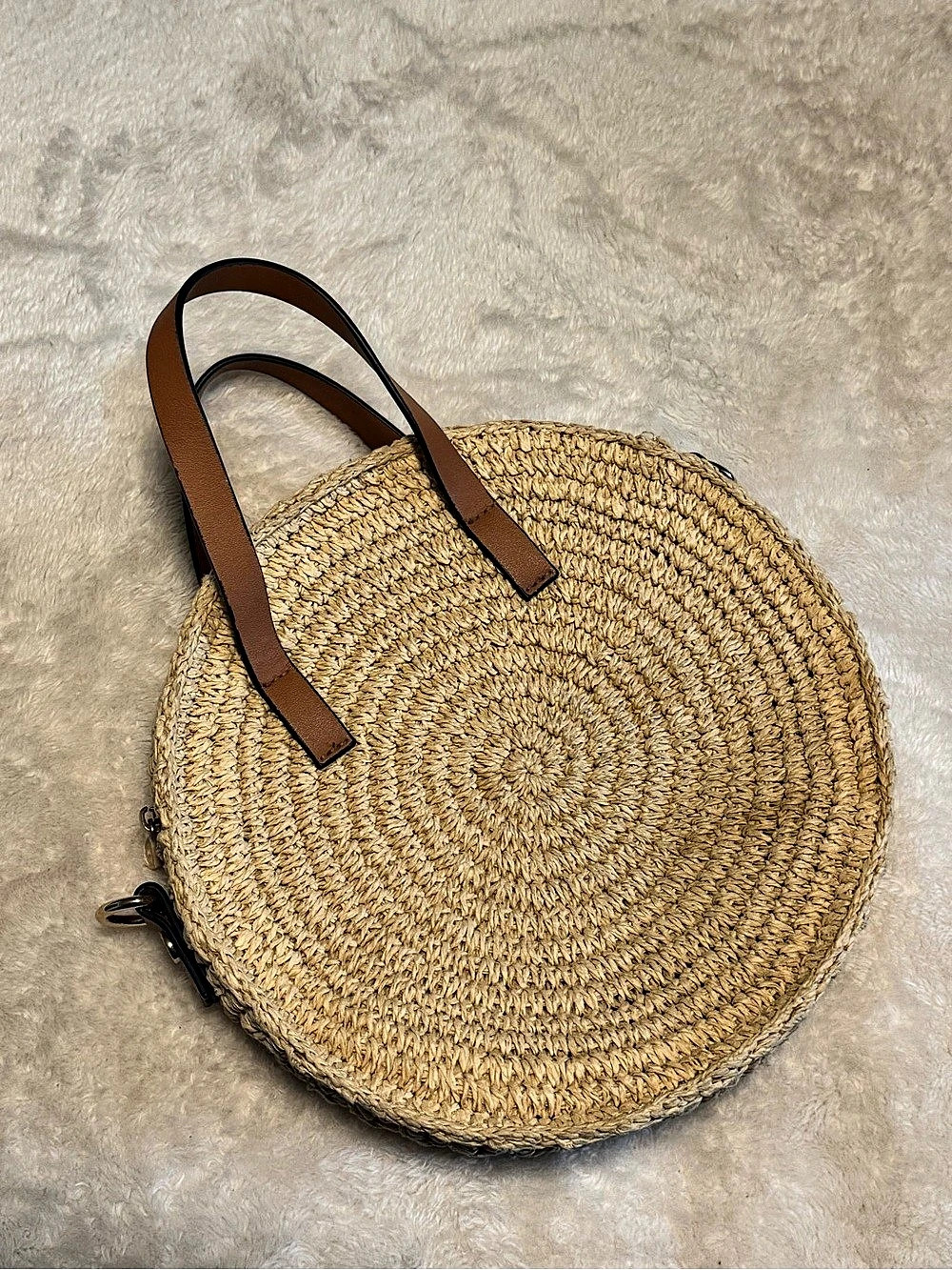 Round Straw Hand Bag from H&M
